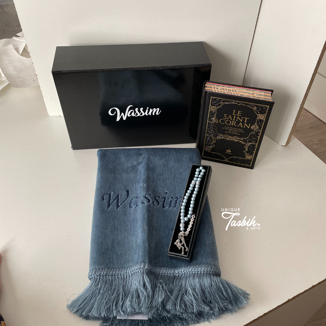 Gepersonaliseerde geschenkdoos FRANS (Tapijt - Koran - Tasbih)