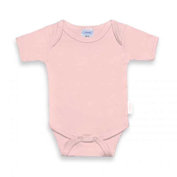 Onesie met naam (Blush Pink) (62-68)