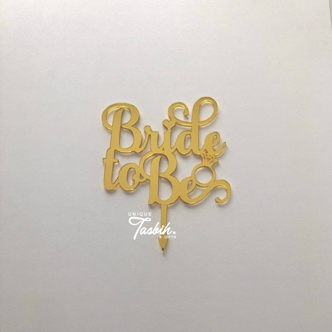Bride to Be Cake Topper