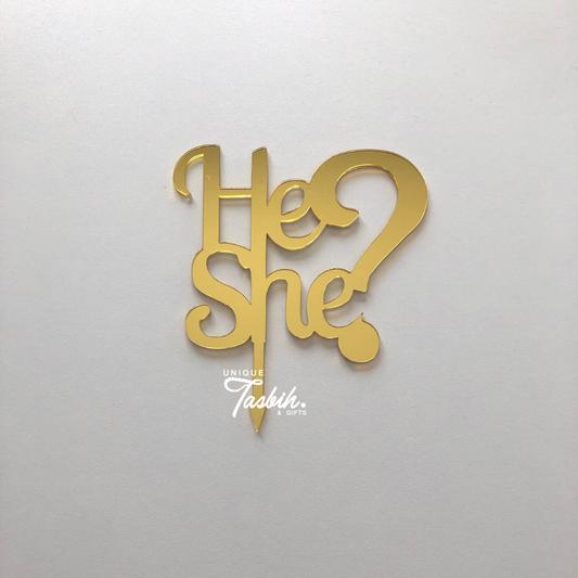 Caketopper Gender reveal - Unique Tasbihs & Gifts