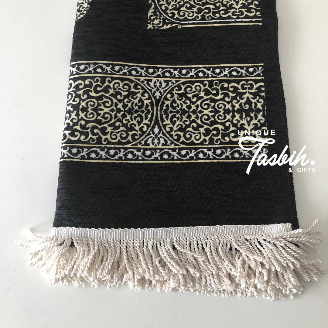 Embroided Prayer Mat Kaaba decor - Unique Tasbihs & Gifts