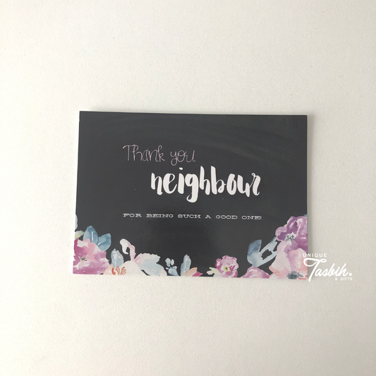 Muslim greeting card - Neighbour - Unique Tasbihs & Gifts