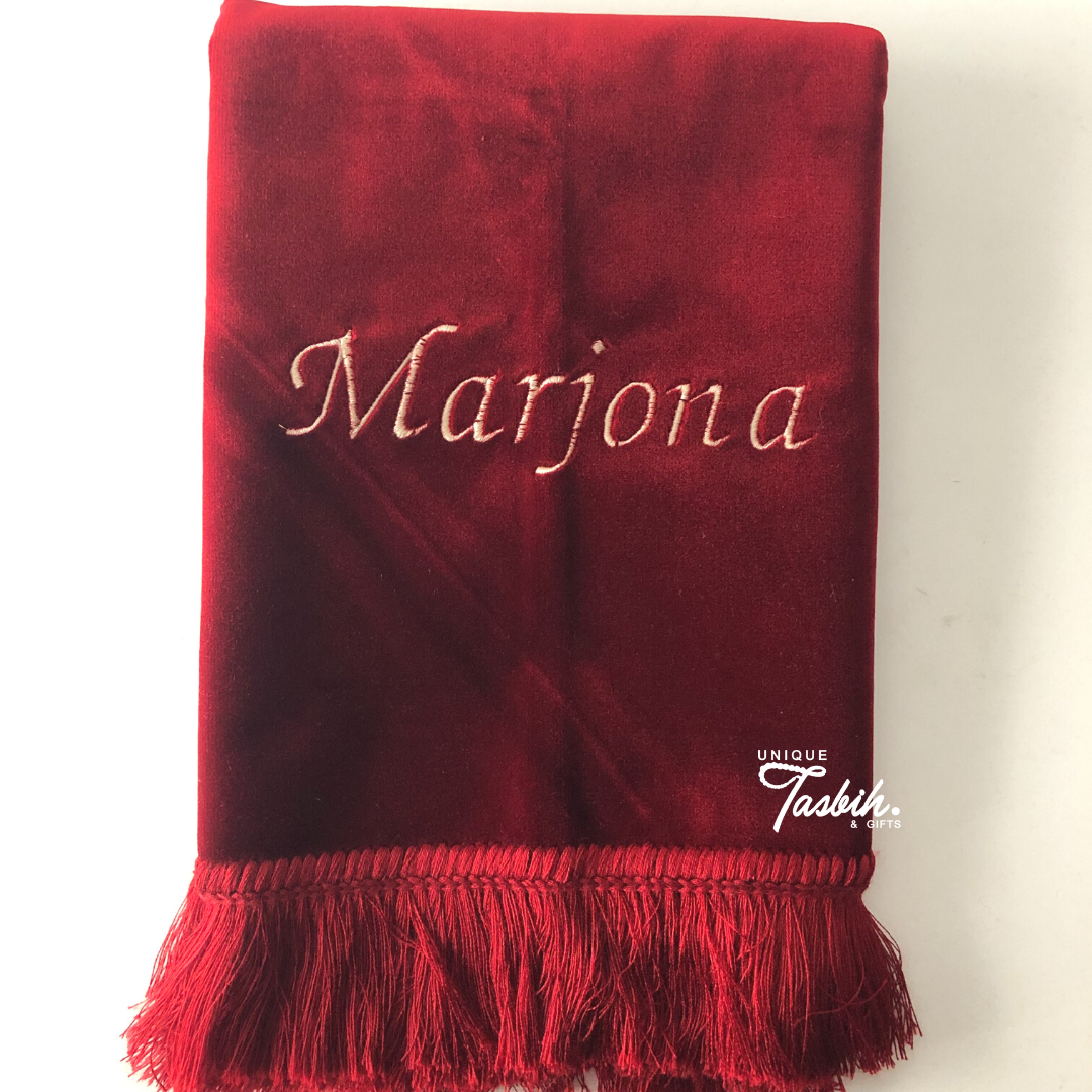 Personalised prayer rug - Unique Tasbihs & Gifts
