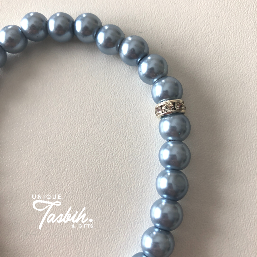 Tasbih 33 beads with silver accents - Unique Tasbihs & Gifts