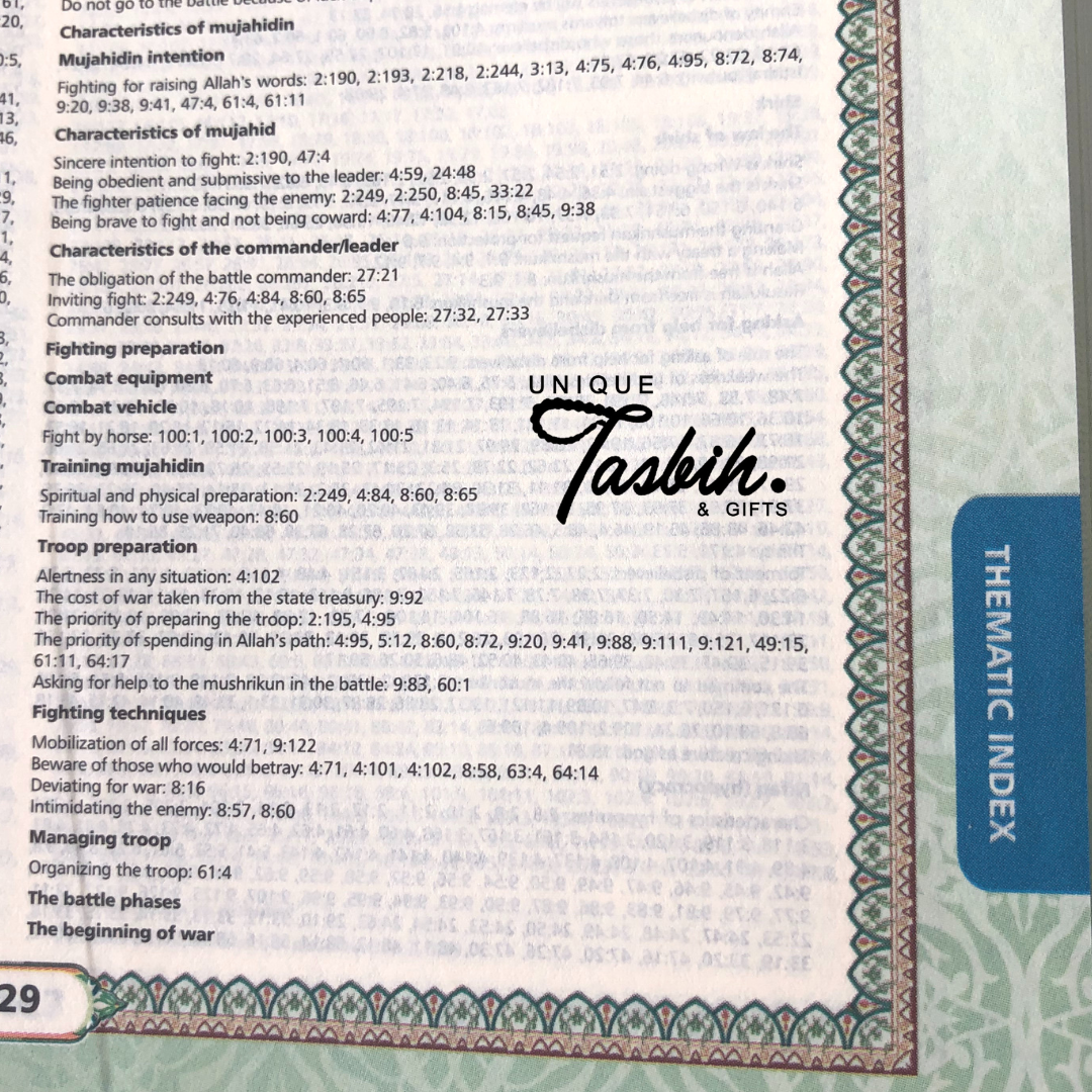Quran with word-by-word english translation - Unique Tasbihs & Gifts