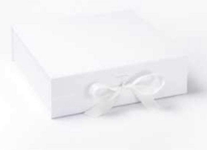Personalized Eid mubarak gift box with silk ribbon - Unique Tasbihs & Gifts