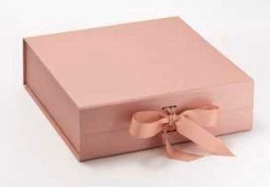 Personalized Eid mubarak gift box with silk ribbon - Unique Tasbihs & Gifts
