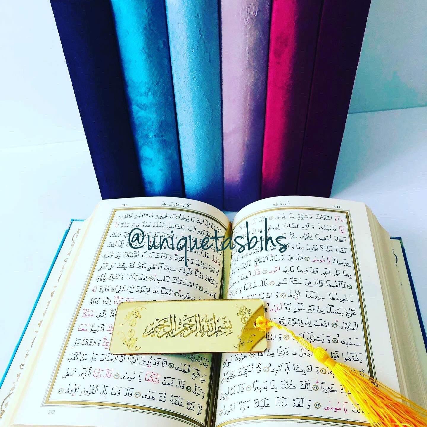 Velvet Arabic Quran with tasbih - Unique Tasbihs & Gifts