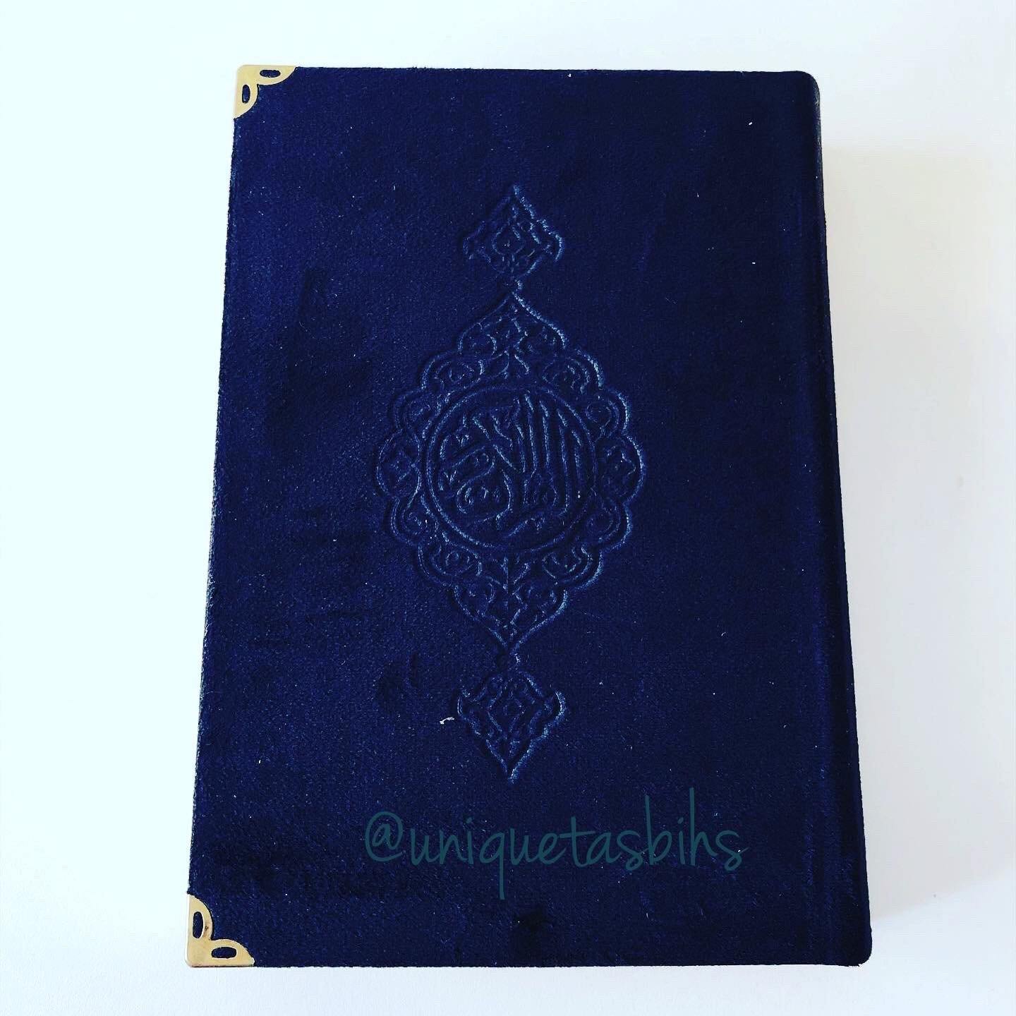 Velvet Arabic Quran with tasbih - Unique Tasbihs & Gifts