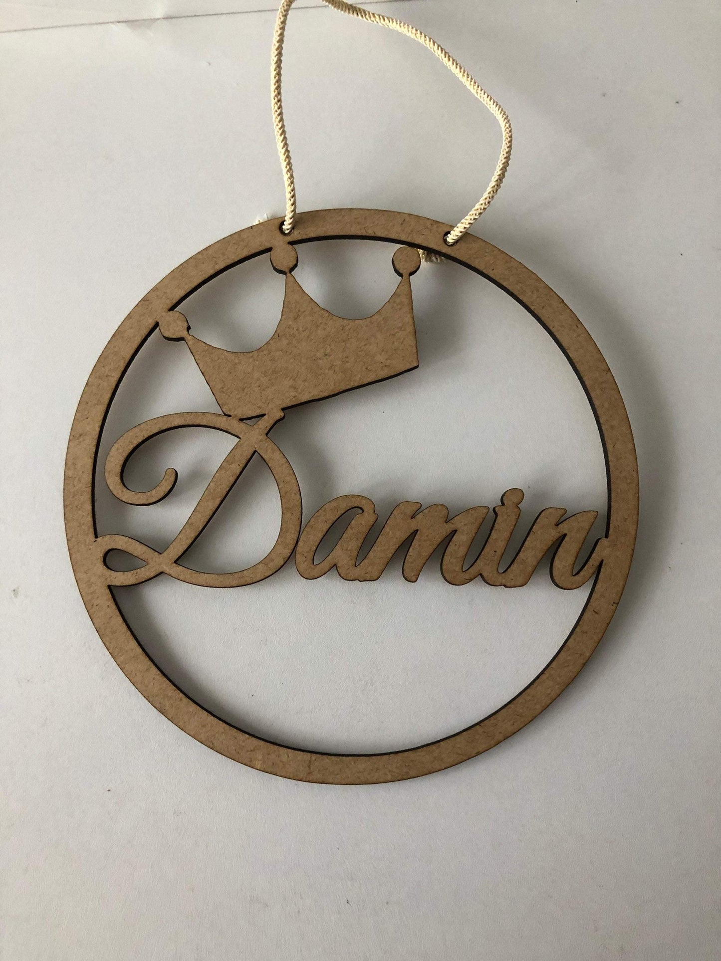 Personalized MDF name decoration with figure - Unique Tasbihs & Gifts