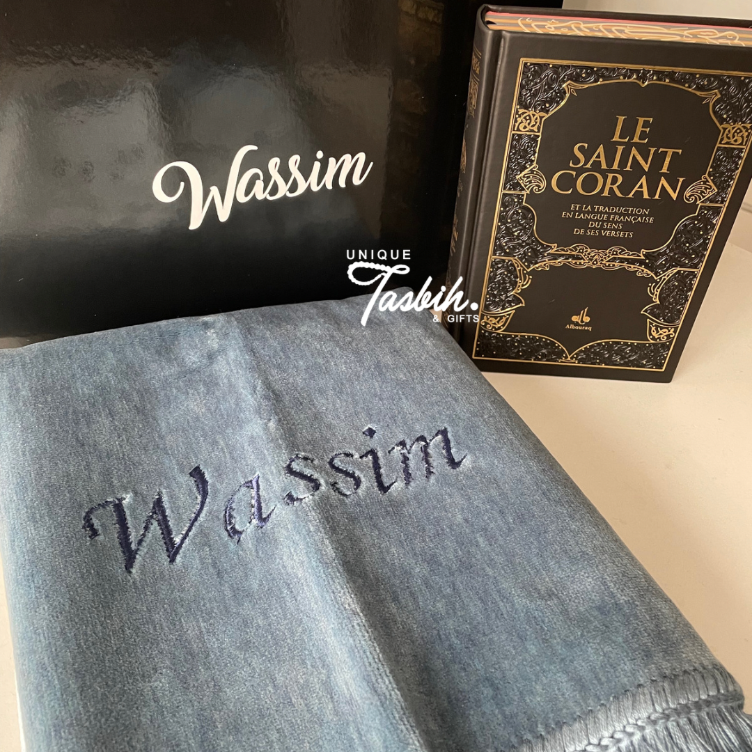 Gepersonaliseerde geschenkdoos FRANS (Tapijt - Koran - Tasbih)