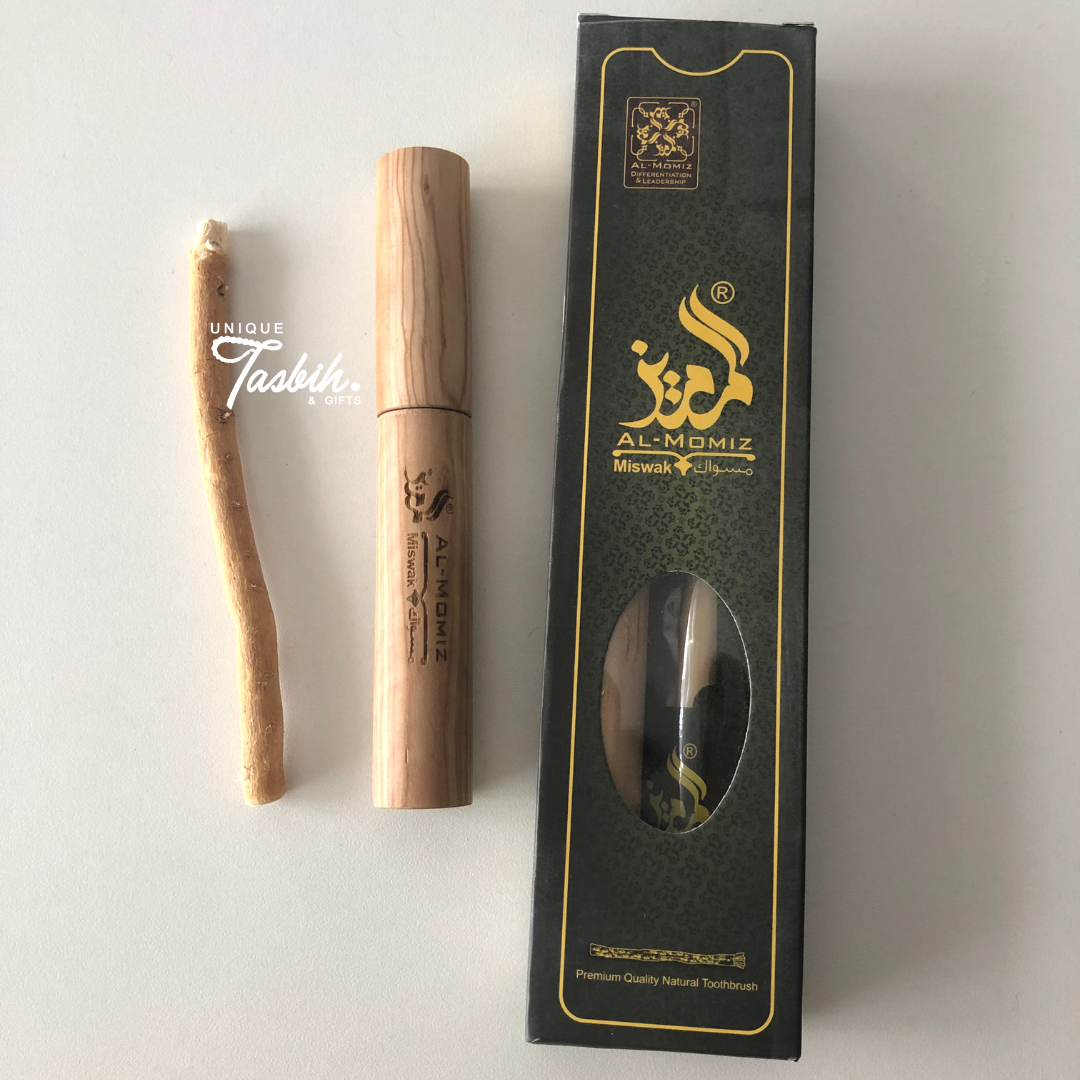Miswak and wood holder (1 piece) - Unique Tasbihs & Gifts