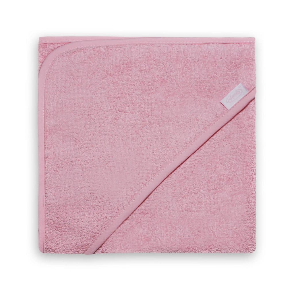 Newborn bathcape with name (Pink)