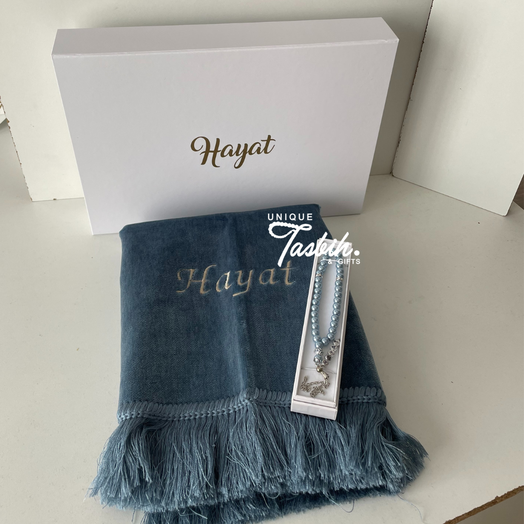 Coffret cadeau personnalisé (Tapis - Tasbih)