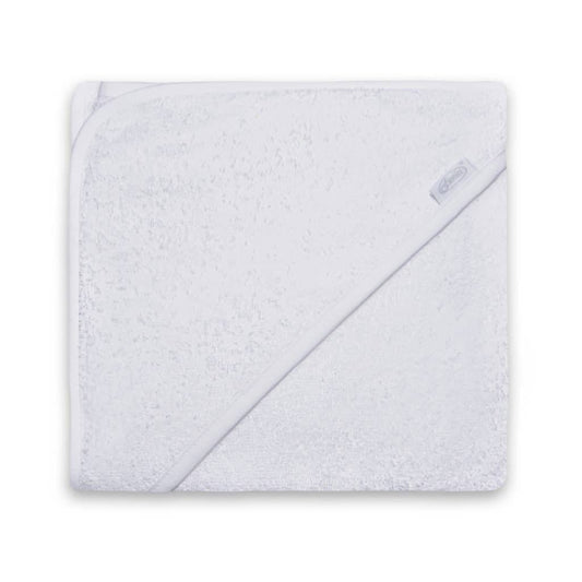 Newborn bathcape with name (White)