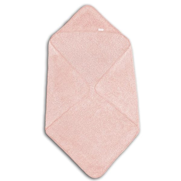 Newborn badcape met naam (Blush Pink)