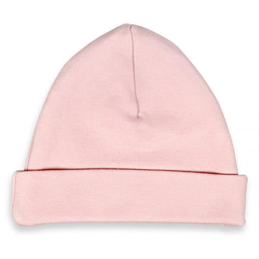 Bonnet nouveau-né personnalisé (rose blush)