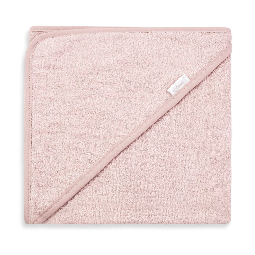 Newborn bathcape with name (Blush Pink)