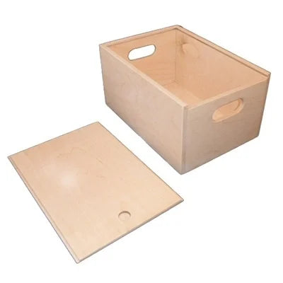Gepersonaliseerde houten kist met schuifdeksel