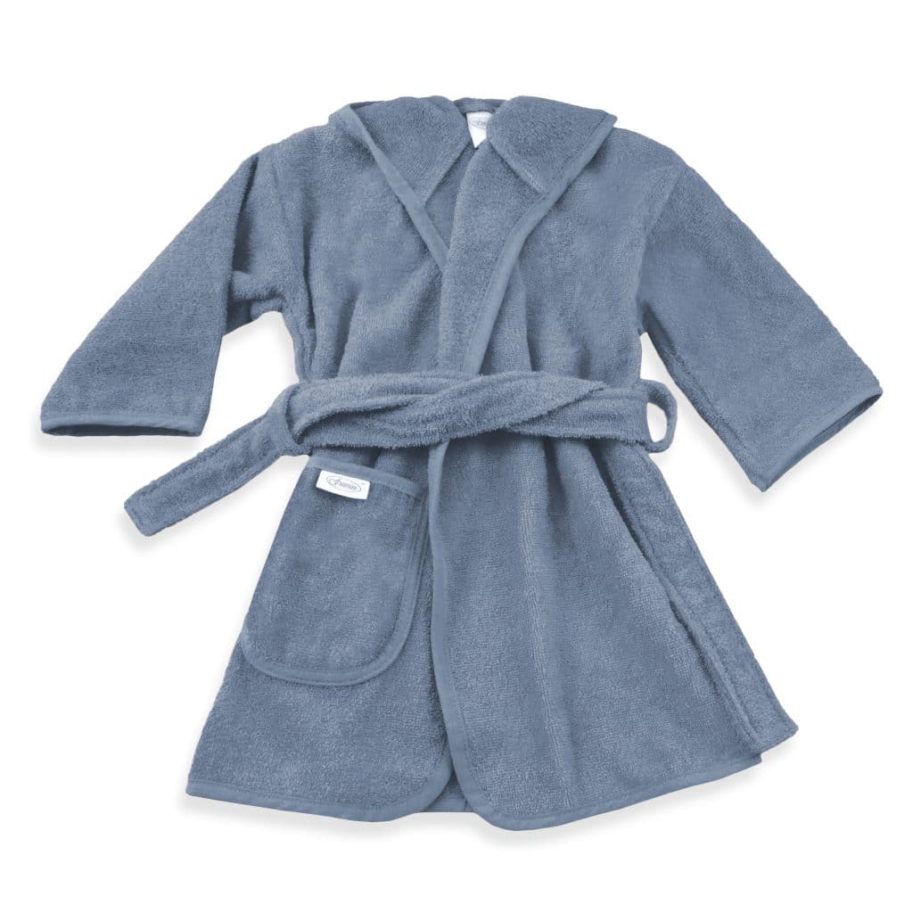 Gepersonaliseerde Badjas newborn (Grijs Blauw)