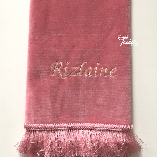 Personalised prayer rug (Pink)