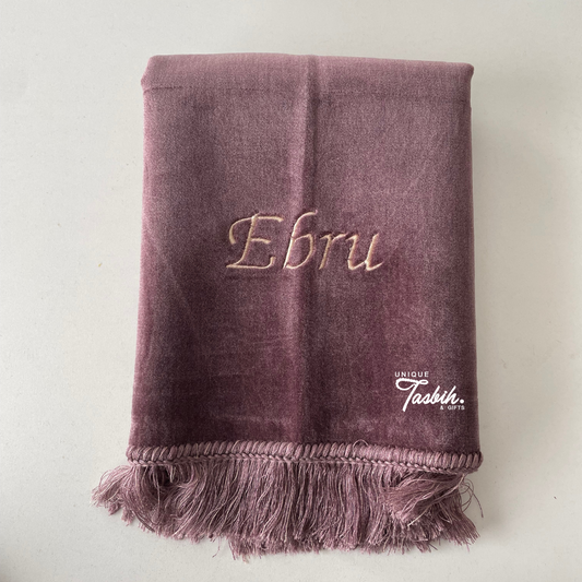 Personalised prayer rug (Mauve)
