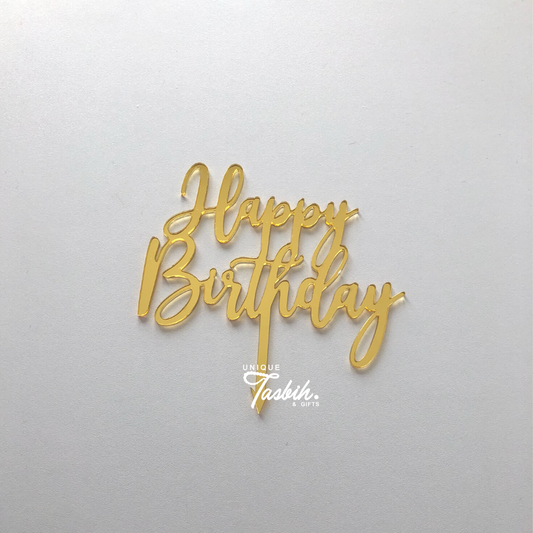 Caketopper Happy birthday - Unique Tasbihs & Gifts