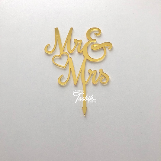 Caketopper Mr & Mrs - Unique Tasbihs & Gifts