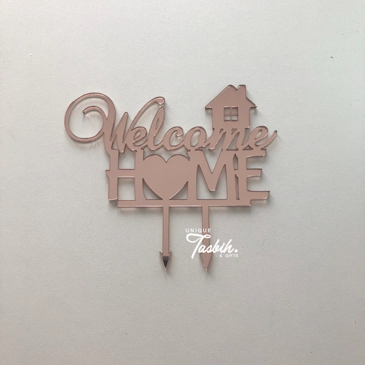 Caketopper Welcome home - Unique Tasbihs & Gifts
