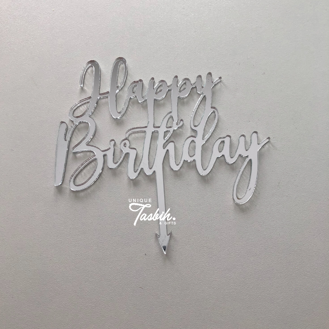 Caketopper Happy birthday - Unique Tasbihs & Gifts