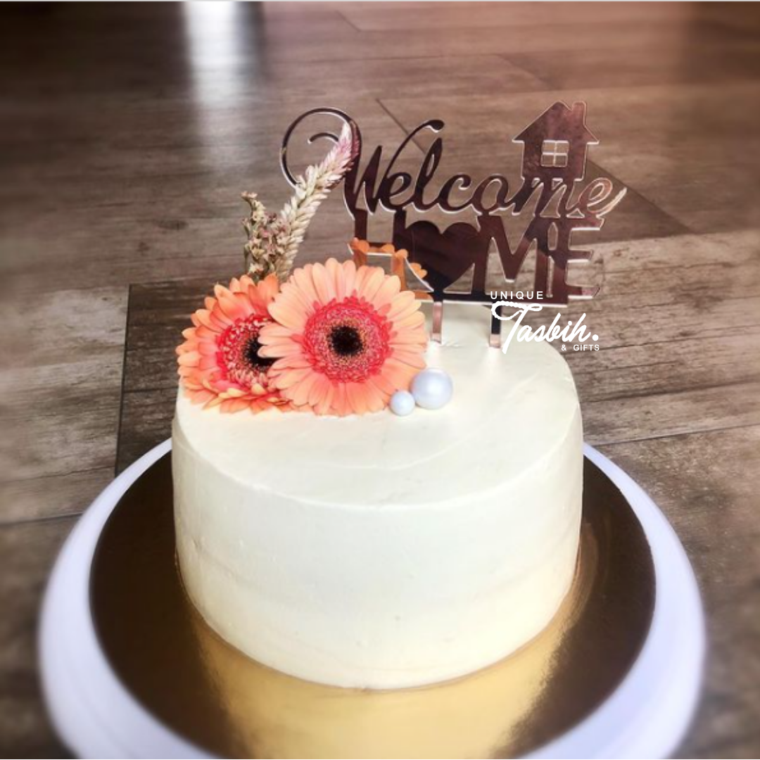 Caketopper Welcome home - Unique Tasbihs & Gifts