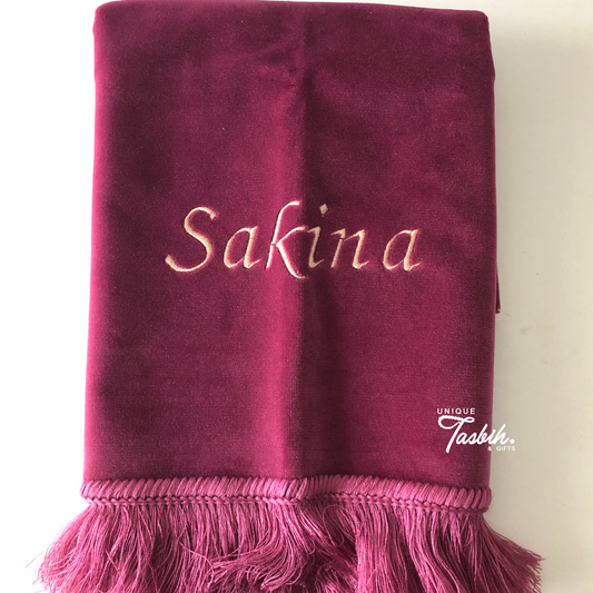 Personalised prayer rug - Unique Tasbihs & Gifts