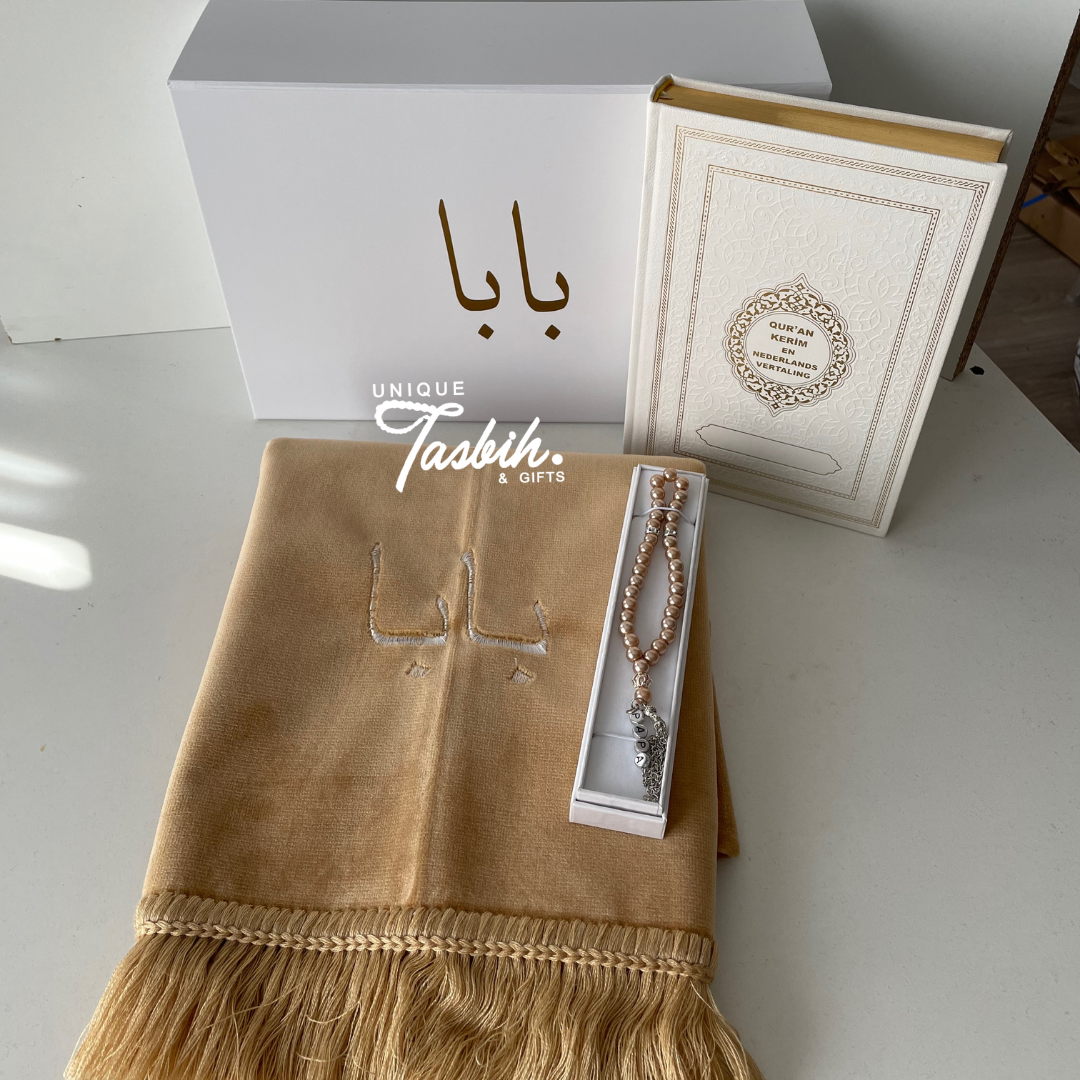 Personalised gift box DUTCH Quran (Rug - Quran - Tasbih)