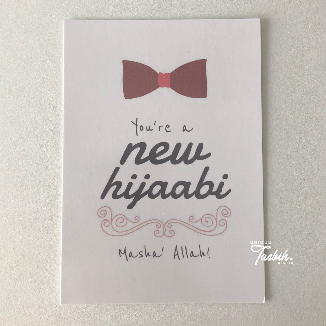 Muslim greeting card - New Hijaabi - Unique Tasbihs & Gifts