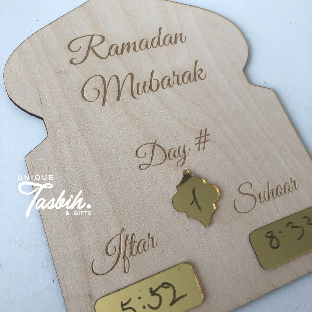 Ramadan freestand time tracker - Unique Tasbihs & Gifts