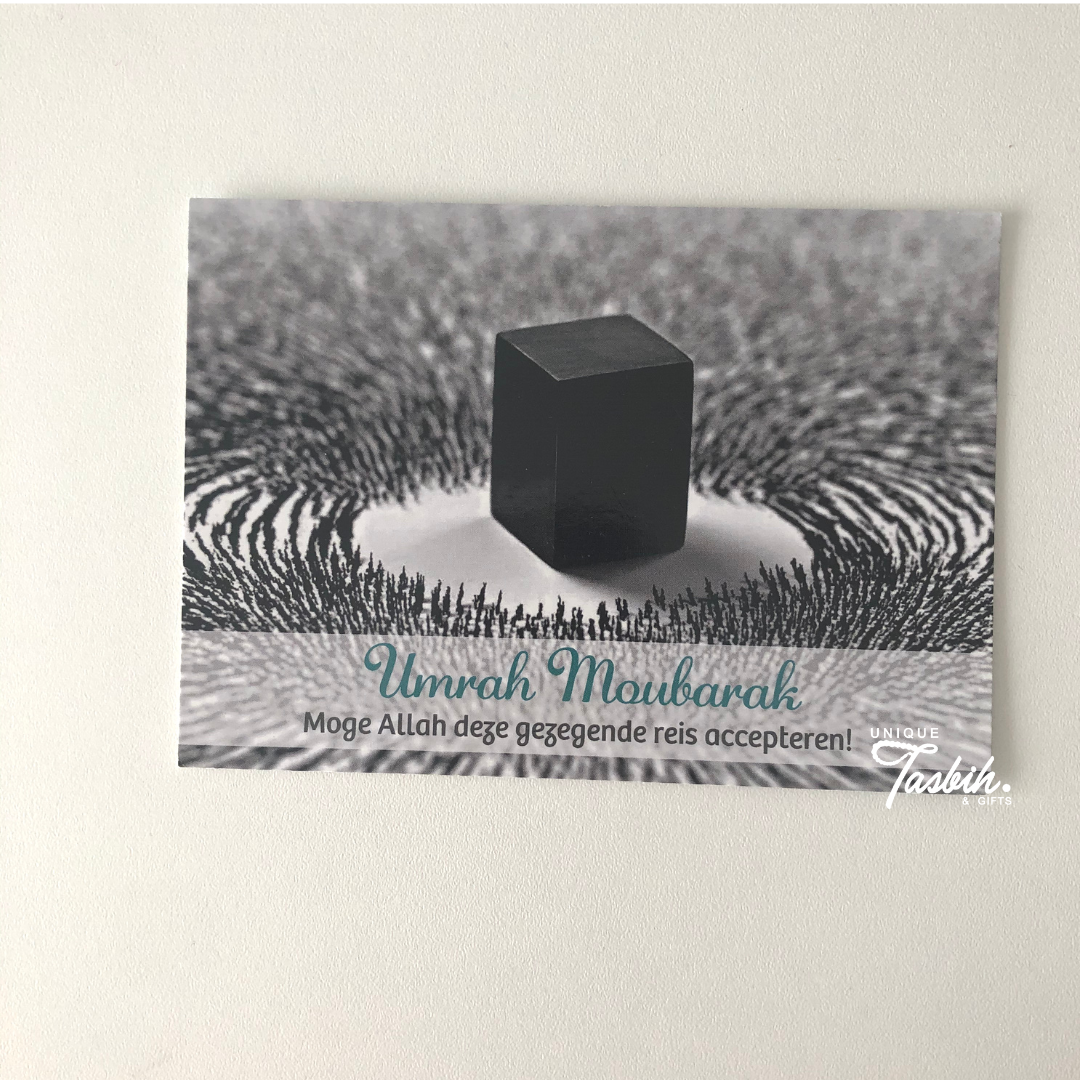 Muslim greeting card - Umrah Mubarak - Unique Tasbihs & Gifts