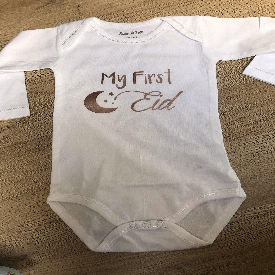 My first Eid onesie Long sleeves - Unique Tasbihs & Gifts