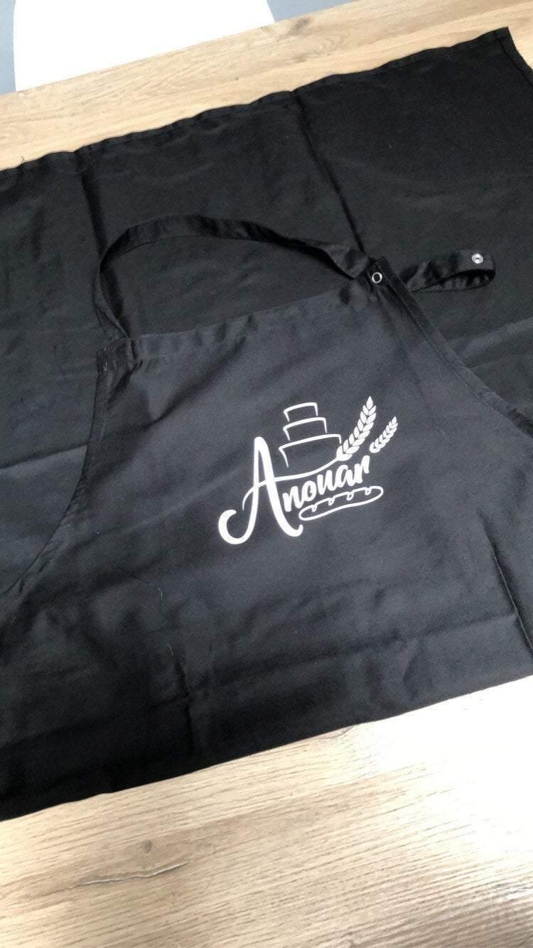 Kitchen apron with business logo - Unique Tasbihs & Gifts