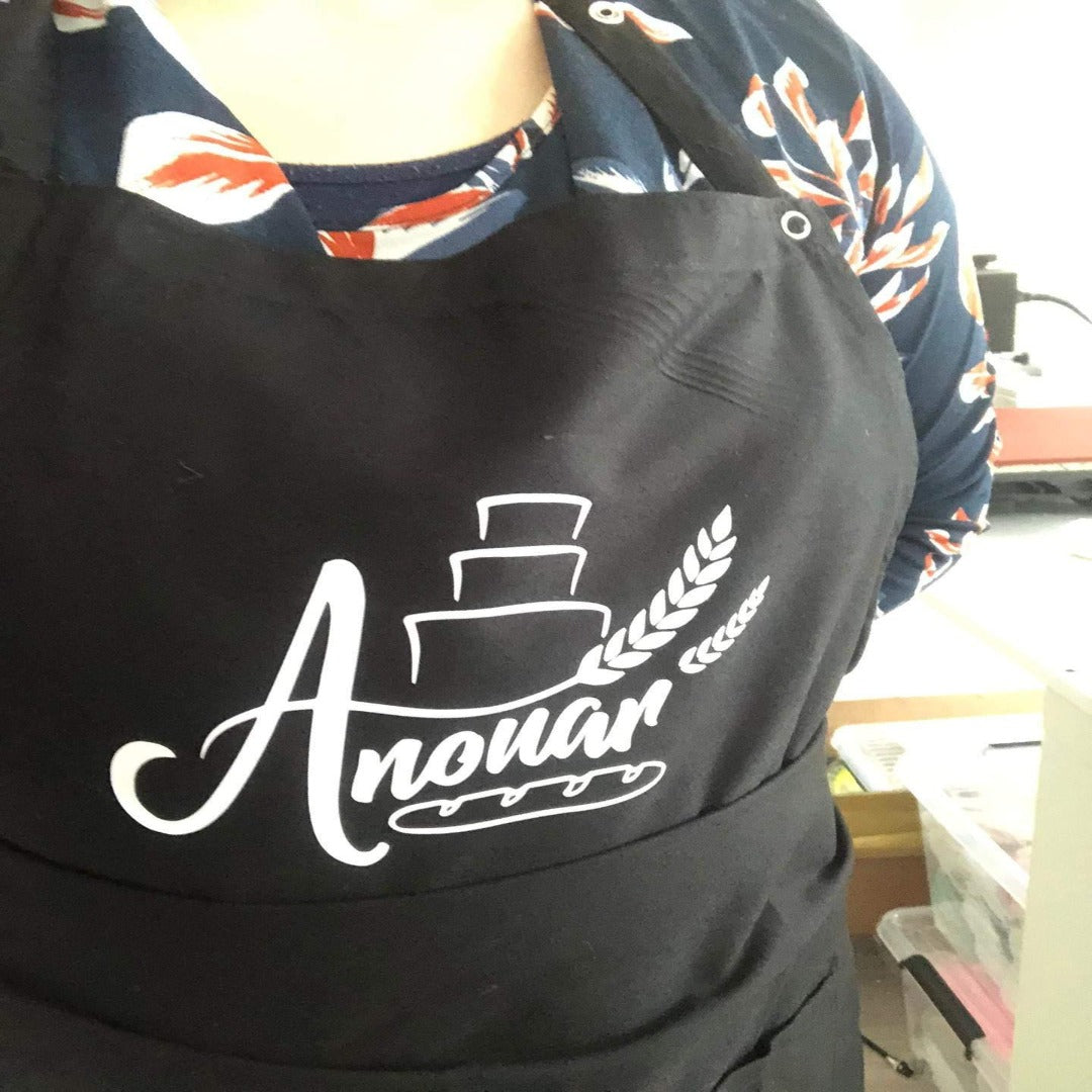 Kitchen apron with business logo - Unique Tasbihs & Gifts