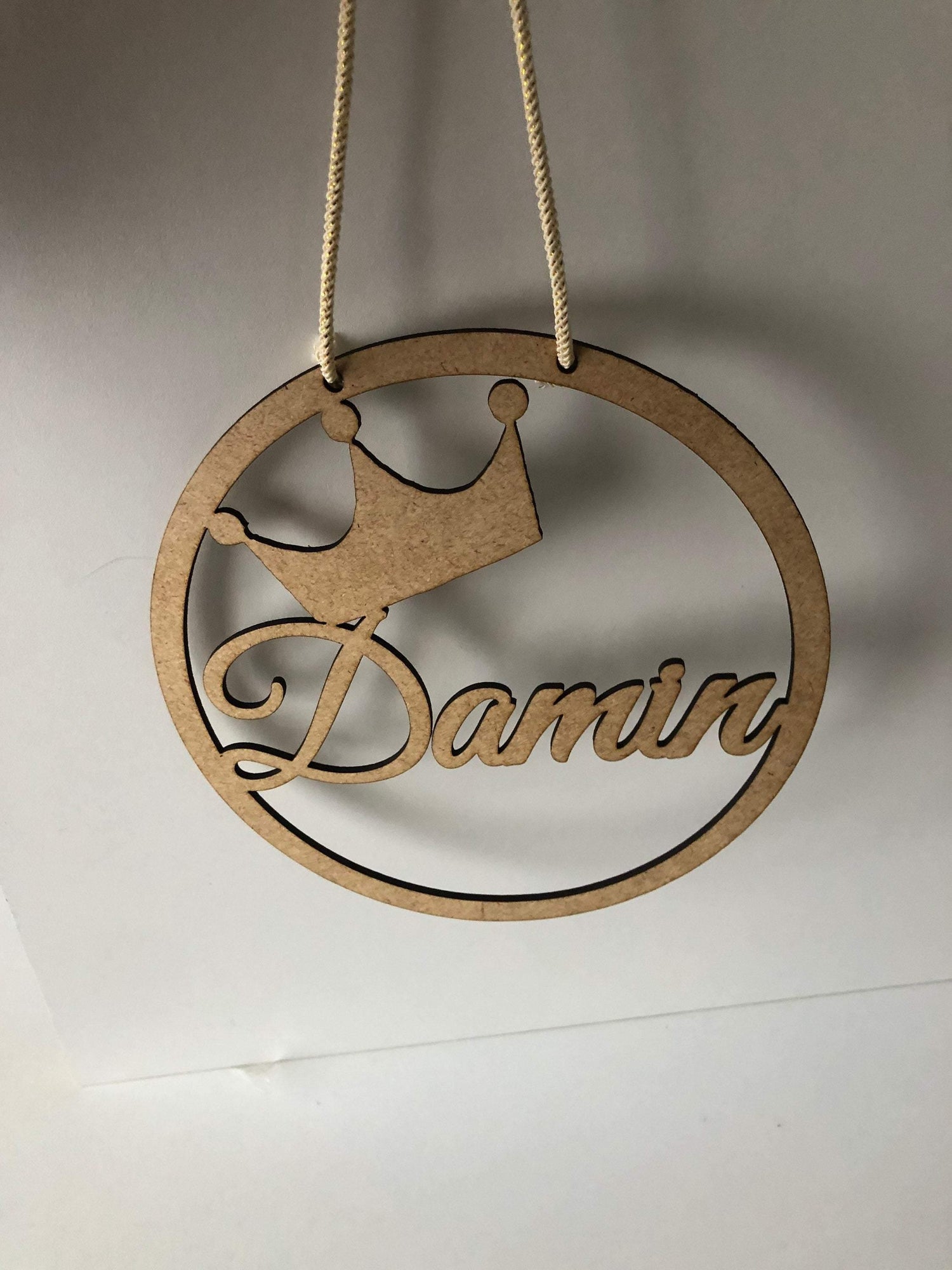 Personalized MDF name decoration with figure - Unique Tasbihs & Gifts