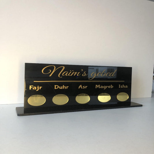 Personalised prayer tracker - Unique Tasbihs & Gifts