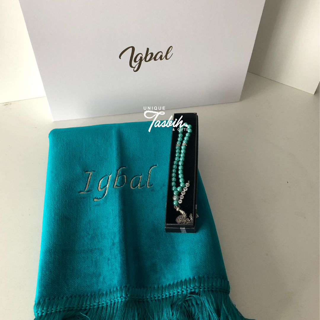 Personalised gift box (Rug - Tasbih) - Unique Tasbihs & Gifts